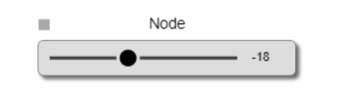 Node UI Horizontal Slider example